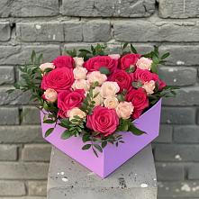 Цветочная композиция из Розы в коробке в Чунском