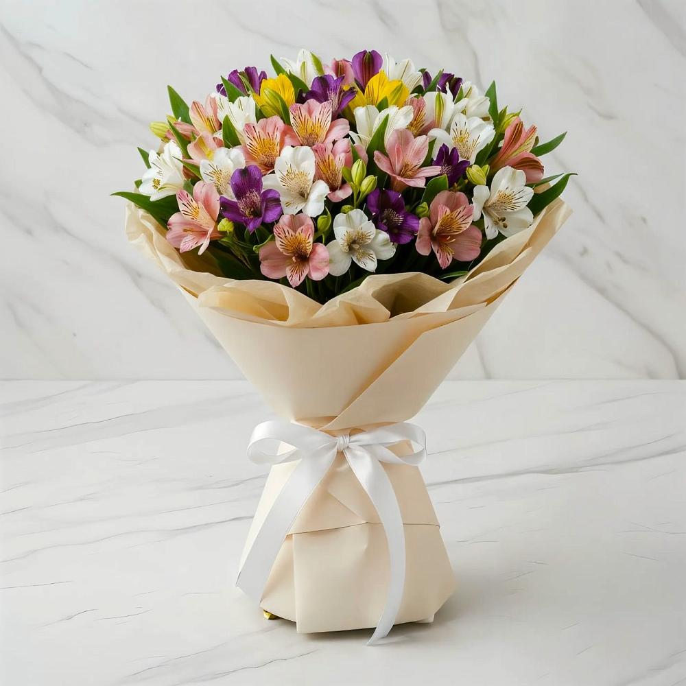 Букет цветов из: Альстромерии в Чунском