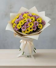 Букет цветов из:  Хризантемы #REPLACE_PRED# Чунском