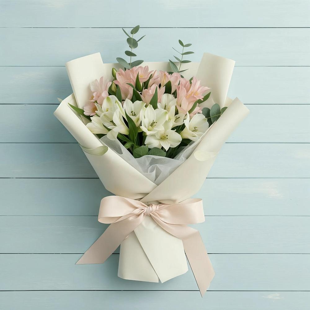 Букет цветов из: Альстромерии в Чунском