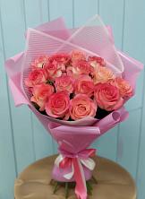 Букет 15 Розовых роз Равель в Чунском