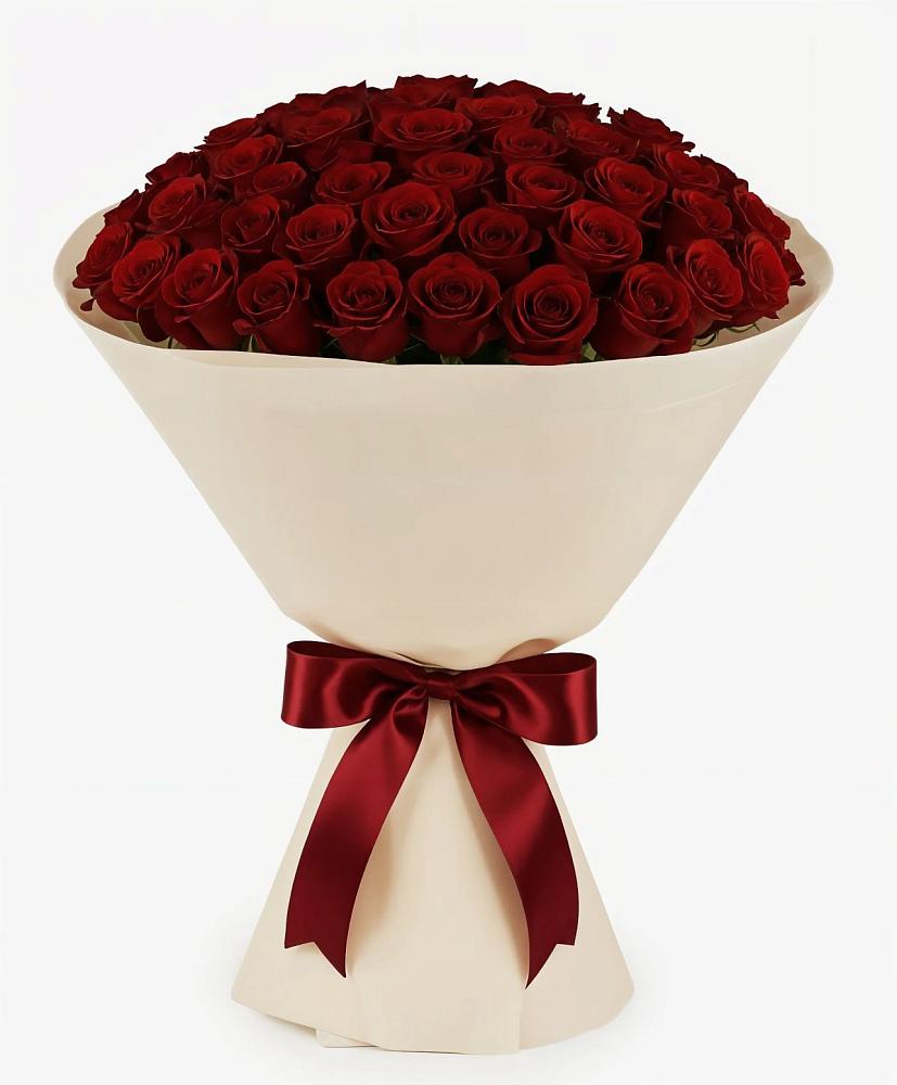 Букет 101 Бордовая роза Блэк Бакарра в Чунском