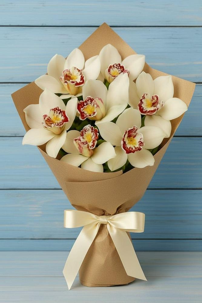 Букет цветов из: Орхидеи и Розы в Чунском