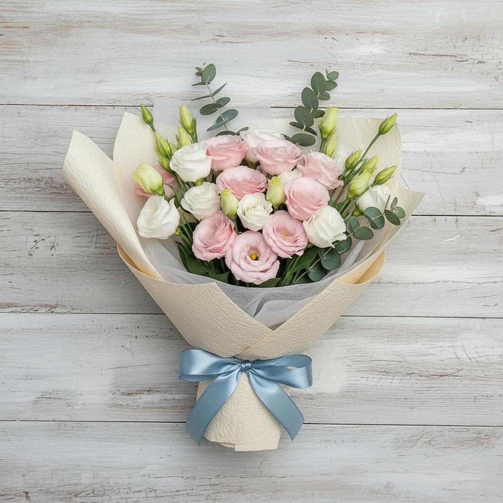 Букет цветов из: Лизиантусы в Чунском